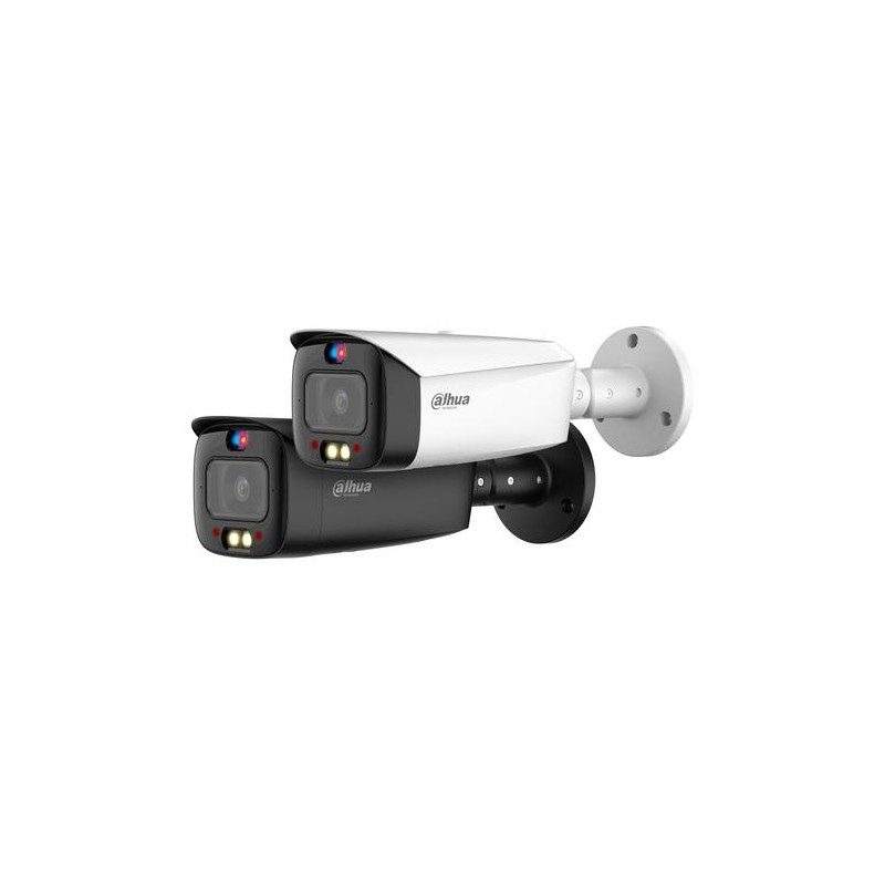 Bulletcamera in wit en zwart