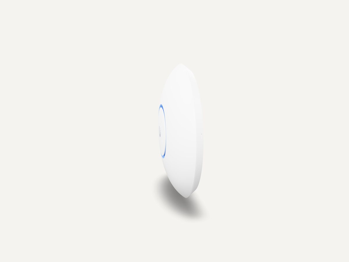 Wit rond access point van UniFi, productfoto